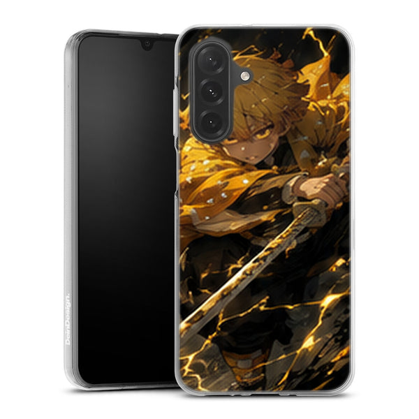 Coque Samsung A27 5G Demon Slayer Zenitsu Agatsuma Charge Katana Eclairs - coque Samsung A27 5G Demon Slayer