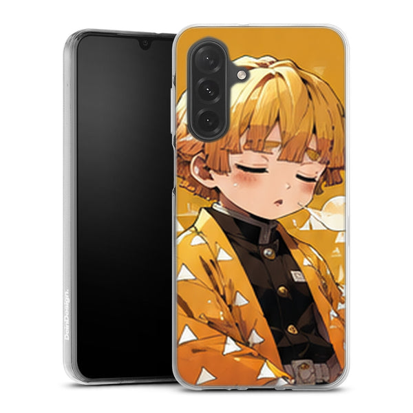 Coque Samsung A27 5G Demon Slayer Zenitsu Agatsuma Chibi Sommeil - coque Samsung A27 5G Demon Slayer