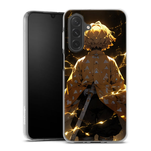 Coque Samsung A27 5G Demon Slayer Zenitsu Agatsuma Dos Foudre Jaune - coque Samsung A27 5G Demon Slayer