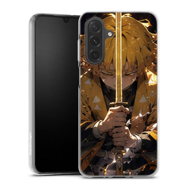 Coque Samsung A27 5G Demon Slayer Zenitsu Agatsuma Katana Meditation - coque Samsung A27 5G Demon Slayer