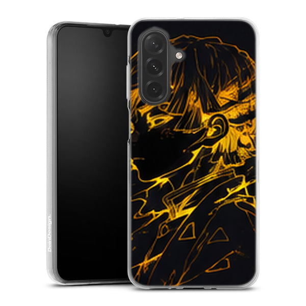 Coque Samsung A27 5G Demon Slayer Zenitsu Agatsuma Line Art Dore - coque Samsung A27 5G Demon Slayer