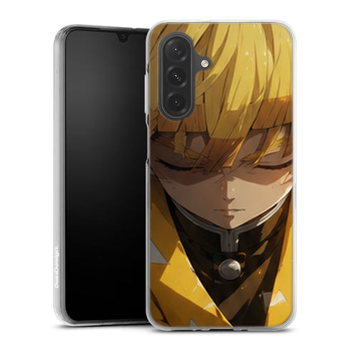Coque Samsung A27 5G Demon Slayer Zenitsu Agatsuma Portrait Calme Frange - coque Samsung A27 5G Demon Slayer