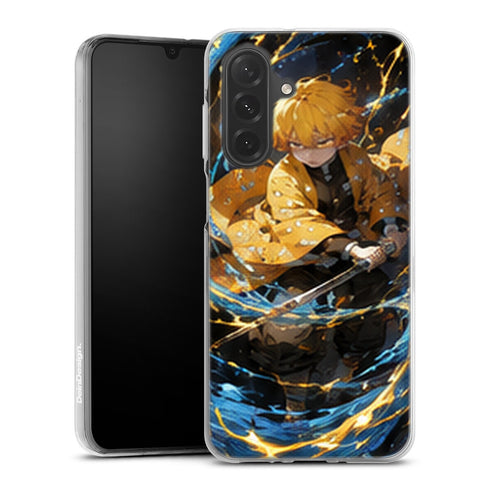 Coque Samsung A27 5G Demon Slayer Zenitsu Agatsuma Tourbillon Eau Foudre - coque Samsung A27 5G Demon Slayer