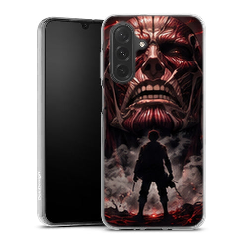Coque Samsung A27 5G Eren Titan Colossal Brume Rouge Attaque des Titans - coque Samsung A27 5G Attaque des Titans
