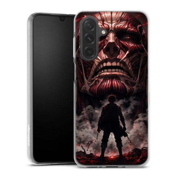 Coque Samsung A27 5G Eren Titan Colossal Brume Rouge Attaque des Titans - coque Samsung A27 5G Attaque des Titans