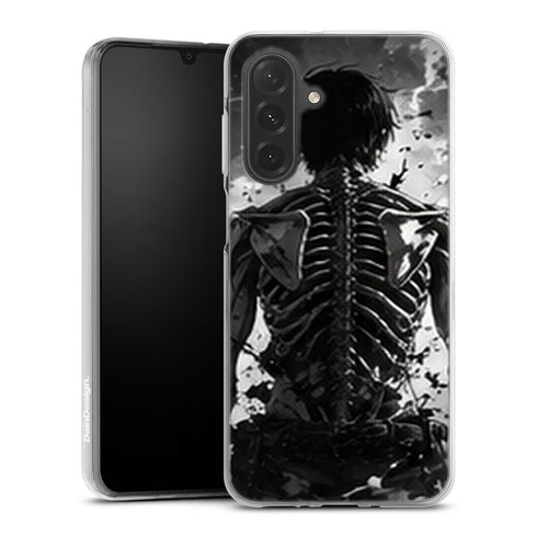 Coque Samsung A27 5G Eren Titan Squelette Noir et Blanc Attaque des Titans - coque Samsung A27 5G Attaque des Titans