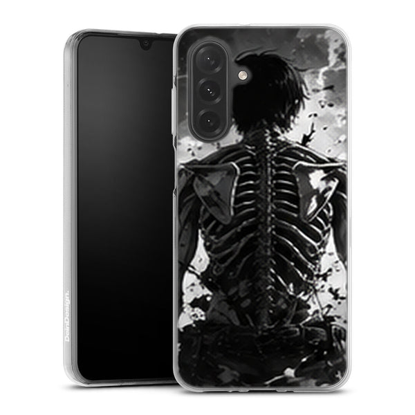 Coque Samsung A27 5G Eren Titan Squelette Noir et Blanc Attaque des Titans - coque Samsung A27 5G Attaque des Titans