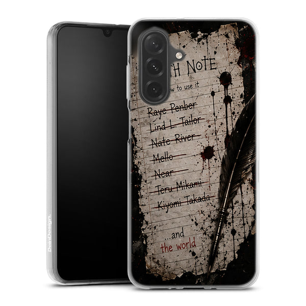 Coque Samsung A27 5G Liste Noms Carnet Death Note - coque Samsung A27 5G Death Note