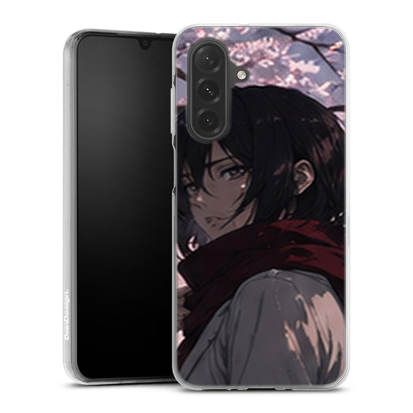 Coque Samsung A27 5G Mikasa Ackerman Cerisier Rose Attaque des Titans - coque Samsung A27 5G Attaque des Titans