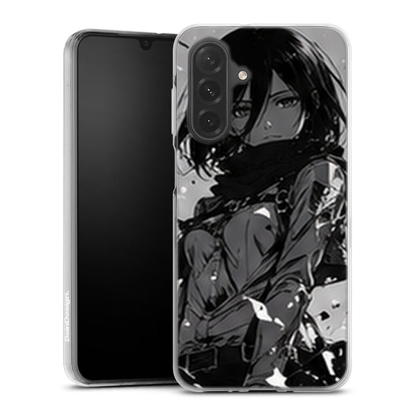 Coque Samsung A27 5G Mikasa Ackerman Encre Noire Attaque des Titans - coque Samsung A27 5G Attaque des Titans
