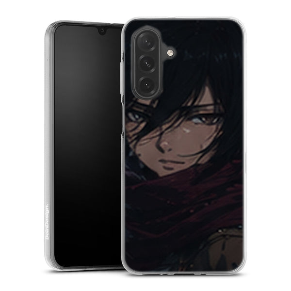 Coque Samsung A27 5G Mikasa Ackerman Ombre Bleue Attaque des Titans - coque Samsung A27 5G Attaque des Titans