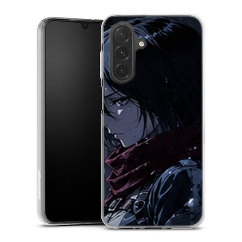 Coque Samsung A27 5G Mikasa Ackerman Profil Pluvieux Attaque des Titans - coque Samsung A27 5G Attaque des Titans