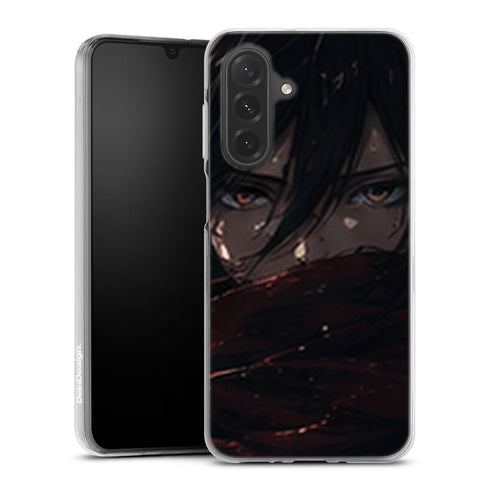 Coque Samsung A27 5G Mikasa Ackerman Regard Sous L Echarpe Attaque des Titans - coque Samsung A27 5G Attaque des Titans