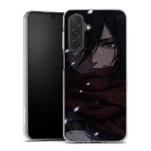 Coque Samsung A27 5G Mikasa Ackerman Regard Sous La Neige Attaque des Titans - coque Samsung A27 5G Attaque des Titans