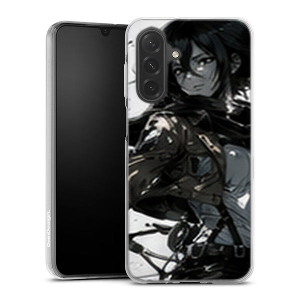 Coque Samsung A27 5G Mikasa Ackerman Soldate en Encre Attaque des Titans - coque Samsung A27 5G Attaque des Titans