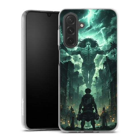 Coque Samsung A27 5G Shingeki no Kyojin Apparition Verte - coque Samsung A27 5G Attaque des Titans
