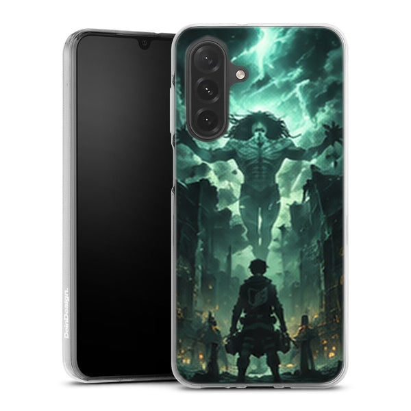 Coque Samsung A27 5G Shingeki no Kyojin Apparition Verte - coque Samsung A27 5G Attaque des Titans