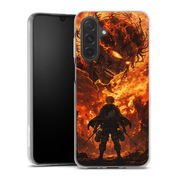 Coque Samsung A27 5G Shingeki no Kyojin Brasier Titanique - coque Samsung A27 5G Attaque des Titans