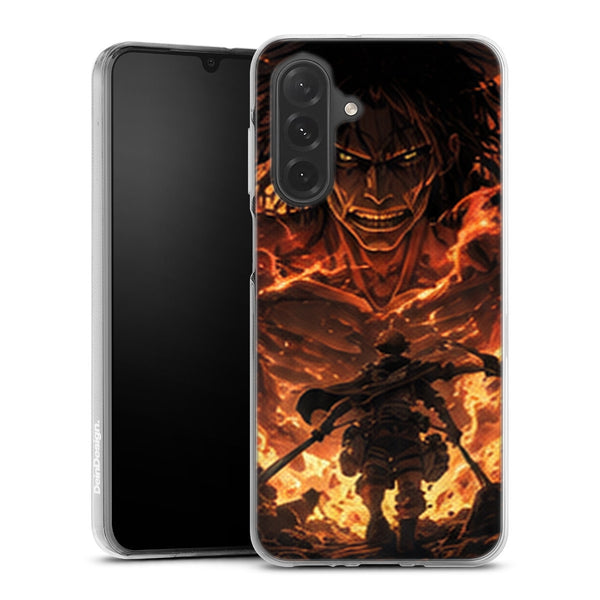 Coque Samsung A27 5G Shingeki no Kyojin Charge de Feu - coque Samsung A27 5G Attaque des Titans