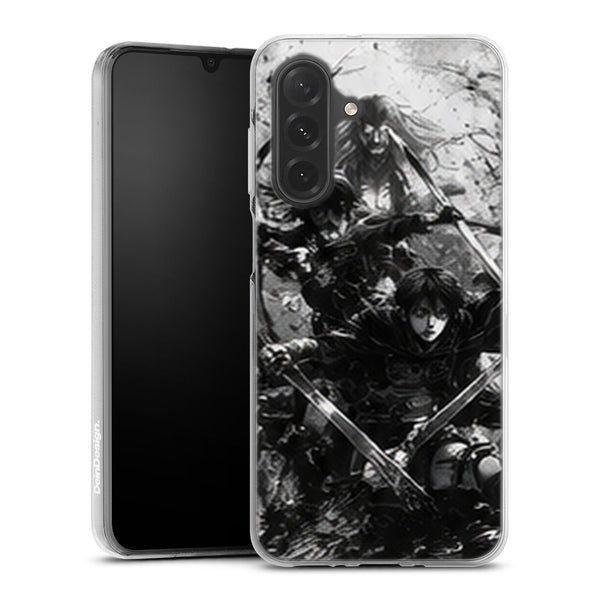 Coque Samsung A27 5G Shingeki no Kyojin Escouade Noir et Blanc - coque Samsung A27 5G Attaque des Titans