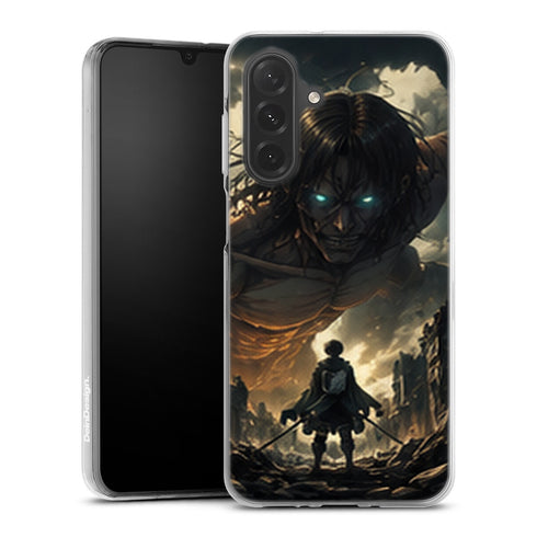Coque Samsung A27 5G Shingeki no Kyojin Titan aux Yeux Bleus - coque Samsung A27 5G Attaque des Titans