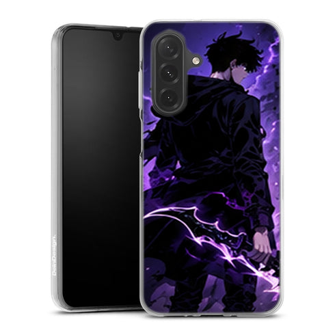 Coque Samsung A27 5G Solo Leveling 01 Chasseur Ombre Violette - coque Samsung A27 5G Solo Leveling