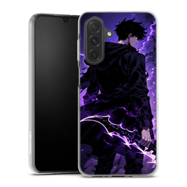 Coque Samsung A27 5G Solo Leveling 01 Chasseur Ombre Violette - coque Samsung A27 5G Solo Leveling