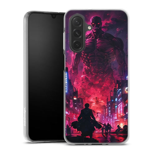 Coque Samsung A27 5G Titan Colossal Neon Pourpre Edition Limitee - coque Samsung A27 5G Attaque des Titans