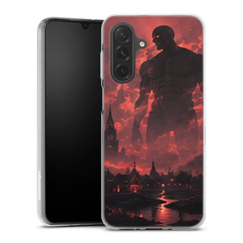 Coque Samsung A27 5G Titan Colossal Silhouette Rouge Edition Limitee - coque Samsung A27 5G Attaque des Titans