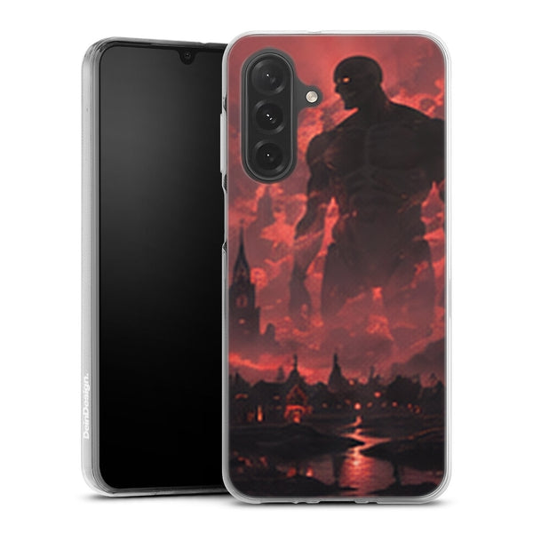 Coque Samsung A27 5G Titan Colossal Silhouette Rouge Edition Limitee - coque Samsung A27 5G Attaque des Titans