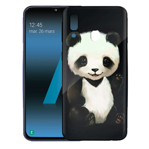 coque Plexiglass samsung a40 2019 panda Artiste en Silicone
