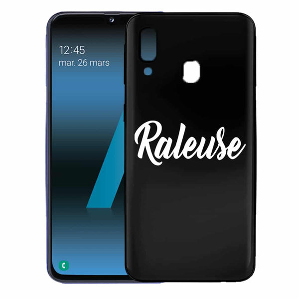 Coque samsung a40 avec message Raleuse