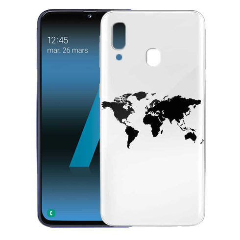 Coque Plexi A40 Carte du Monde