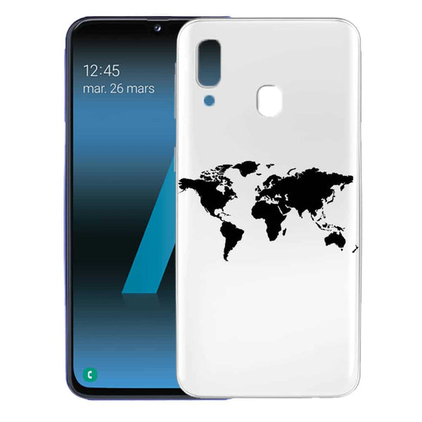 Coque samsung galaxy a40 carte du monde