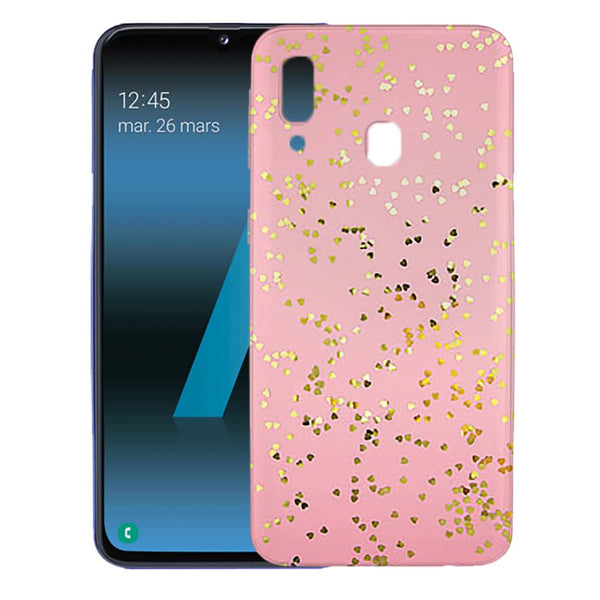 Achat en ligne de Votre Coque samsung a40 rose paillette