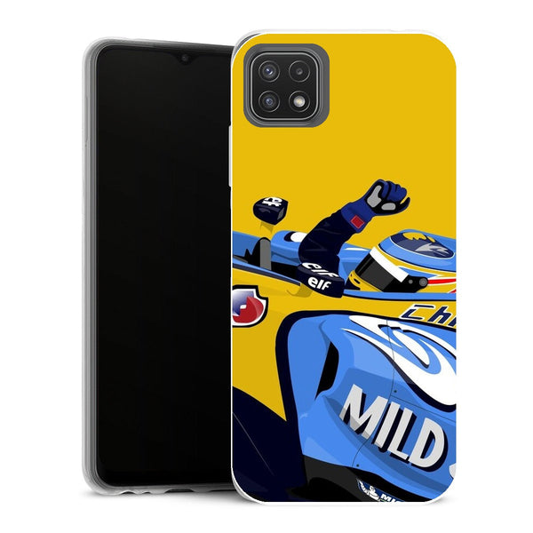 Coque Samsung Galaxy A22 5G Aesthetic Alonso gagne avec sa R26 - MaCoquePerso