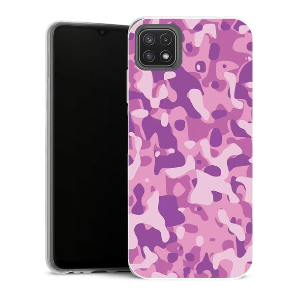 Coque Samsung Galaxy A22 5G Aesthetic Camouflage Rose - MaCoquePerso