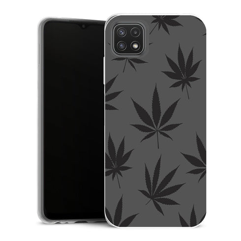 Coque Samsung Galaxy A22 5G Aesthetic cannabis leaf pattern - MaCoquePerso