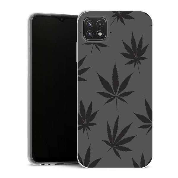 Coque Samsung Galaxy A22 5G Aesthetic cannabis leaf pattern - MaCoquePerso