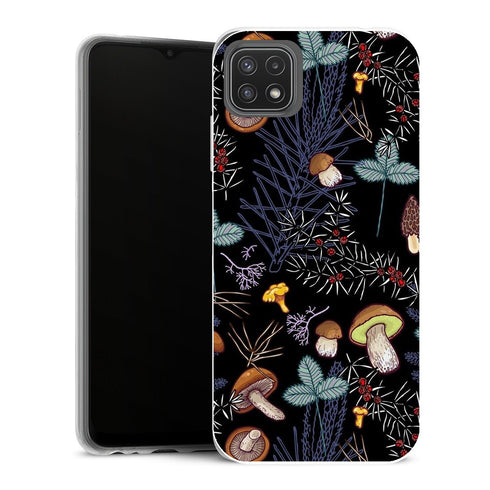 Coque Samsung Galaxy A22 5G Aesthetic champignons des bois sauvages sombres - MaCoquePerso