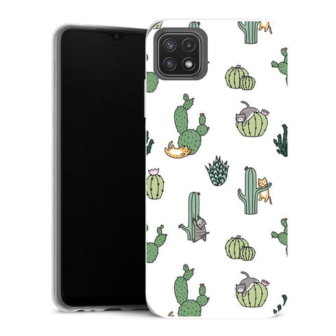 Coque Samsung Galaxy A22 5G Aesthetic Chats Cactus - MaCoquePerso