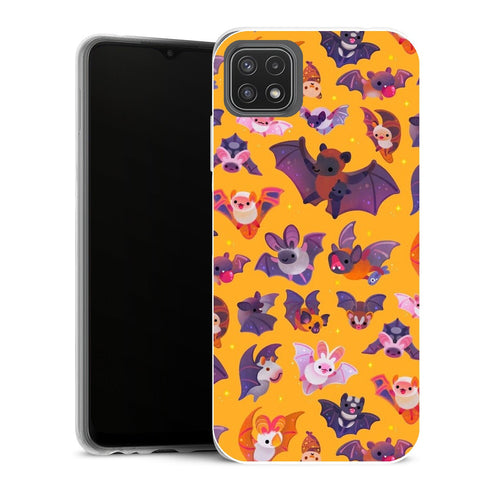 Coque Samsung Galaxy A22 5G Aesthetic Chauve souris jaune - MaCoquePerso