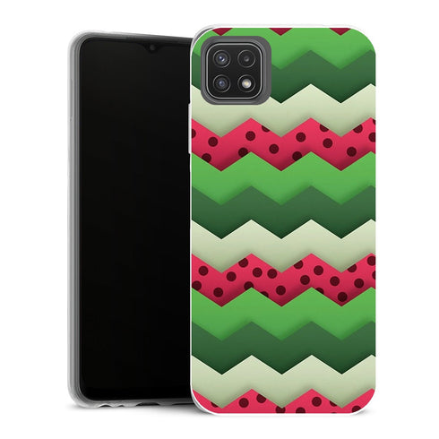 Coque Samsung Galaxy A22 5G Aesthetic Chevrons pasteque - MaCoquePerso