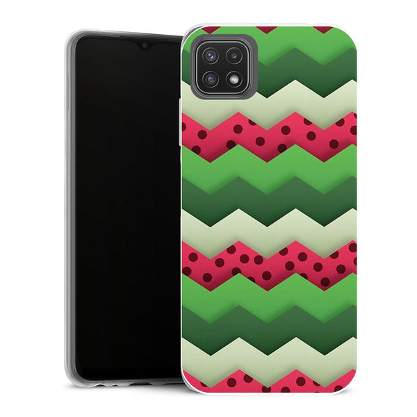 Coque Samsung Galaxy A22 5G Aesthetic Chevrons pasteque - MaCoquePerso