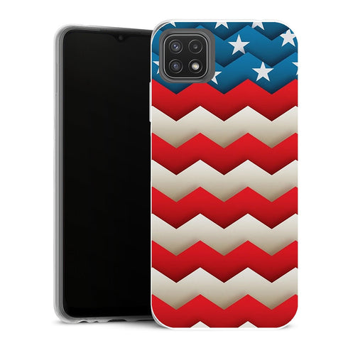 Coque Samsung Galaxy A22 5G Aesthetic Chevrons USA - MaCoquePerso