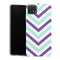 Coque Samsung Galaxy A22 5G Aesthetic Chevrons Violet Bleu Ciel - MaCoquePerso