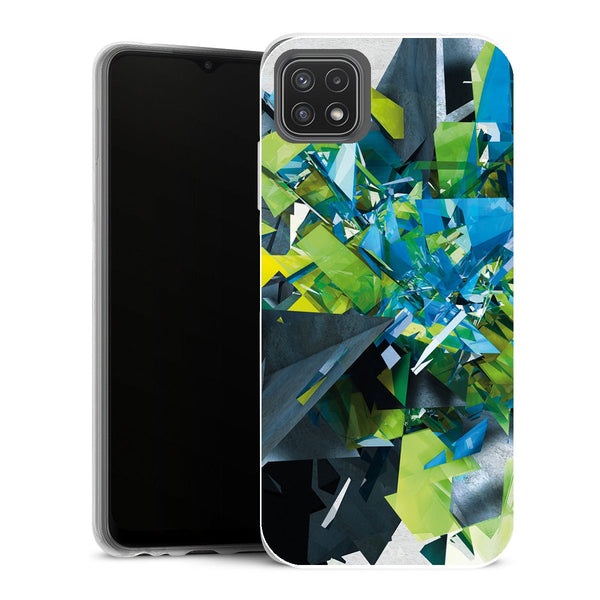 Coque Samsung Galaxy A22 5G Aesthetic Christal Bleu - MaCoquePerso