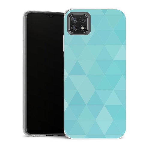 Coque Samsung Galaxy A22 5G Aesthetic Diams Bleu - MaCoquePerso