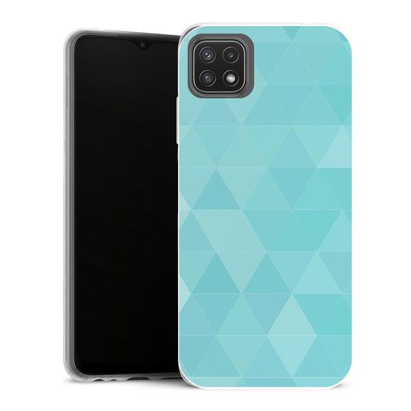 Coque Samsung Galaxy A22 5G Aesthetic Diams Bleu - MaCoquePerso