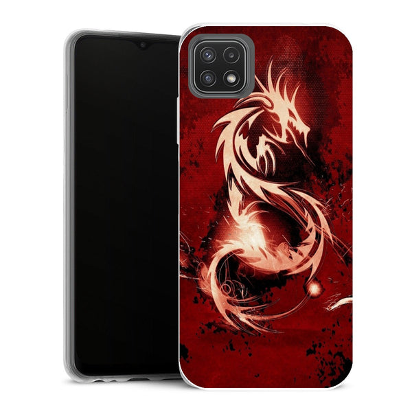 Coque Samsung Galaxy A22 5G Aesthetic Dragon Rouge - MaCoquePerso